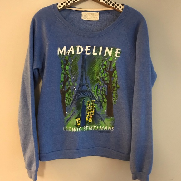 Tops - Madeline Blue Fleece Crewneck Sweatshirt